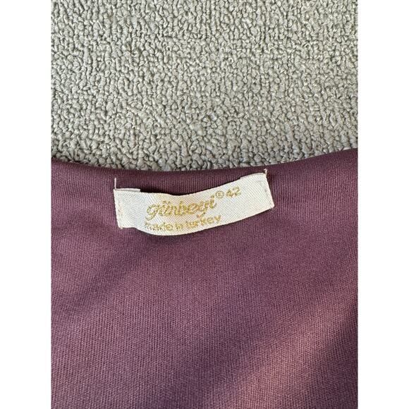 Gunbeyi Dress Dark Romantic Mid Century Lace Floral Size Medium - Picture 5 of 9